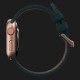 Ремінець Elements Njord Salmon Leather Strap для Apple Watch 42/44/45/49mm (Dark Green) (SL14122)