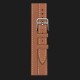 Apple Watch Series 8 41mm Hermès Silver Stainless Steel Case with Gold Attelage Double Tour