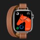 Apple Watch Series 8 41mm Hermès Silver Stainless Steel Case with Gold Attelage Double Tour