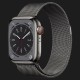 Оригінальний сталевий ремінець Apple Milanese Loop для Apple Watch 42/44/45mm (Graphite) (ML773)