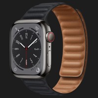 Оригінальний ремінець для Apple Watch 38/40/41 mm Leather Link (Midnight) (ML7R3)