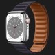 Оригінальний ремінець для Apple Watch 38/40/41 mm Leather Link (Ink) (MP833)