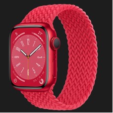 Apple Watch Series 8 41mm PRODUCT(RED) Aluminum Case with (PRODUCT)RED Braided Solo Loop