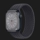 Apple Watch Series 8 41mm Midnight Aluminum Case with Midnight Braided Solo Loop (MNPC3 + MPA73)