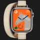 Apple Watch Series 8 41mm Hermès Silver Stainless Steel Case with Béton Attelage Double Tour