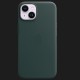 Оригінальний чохол Apple Leather Case with MagSafe для iPhone 14 Plus (Forest Green)