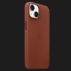 Оригінальний чохол Apple Leather Case with MagSafe для iPhone 14 (Umber) (MPP73)