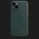 Оригінальний чохол Apple Leather Case with MagSafe для iPhone 14 (Forest Green) (MPP53)