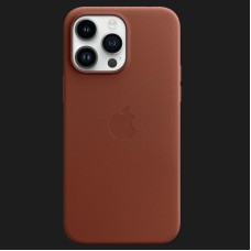 Оригінальний чохол Apple Leather Case with MagSafe для iPhone 14 Pro (Umber) (MPPK3)