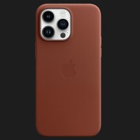 Оригінальний чохол Apple Leather Case with MagSafe для iPhone 14 Pro Max (Umber) (MPPQ3)