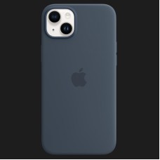 Оригінальний чохол Apple Silicone Case with MagSafe для iPhone 14 (Storm Blue) (MPRV3)