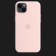 Оригінальний чохол Apple Silicone Case with MagSafe для iPhone 14 Plus (Chalk Pink)