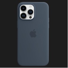 Оригінальний чохол Apple Silicone Case with MagSafe для iPhone 14 Pro Max (Storm Blue) (MPTQ3)