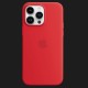 Оригінальний чохол Apple Silicone Case with MagSafe для iPhone 14 Pro Max (PRODUCT) RED (MPTR3)