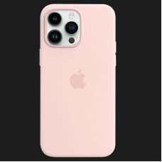 Оригінальний чохол Apple Silicone Case with MagSafe для iPhone 14 Pro Max (Chalk Pink) (MPTT3)