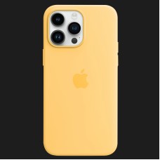 Оригінальний чохол Apple Silicone Case with MagSafe для iPhone 14 Pro Max (Sunglow) (MPU03)