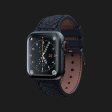 Ремінець Elements Njord Salmon Leather Strap для Apple Watch 42/44/45/49mm (Dark Grey) (SL14120)