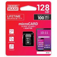 Memory card microSDXC 128Gb GoodRAM (class 10 UHS I U1) Retail + adapter