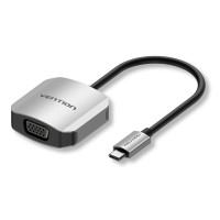 Перехідник USB3.1 Type-C --> VGA (F), 1080p 60Hz, кабель 0.15м, Vention