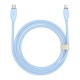 Кабель USB 2.0 AM-Lightning M, 2 м, 2.4A Jelly Liquid Silica Gel CAGD000103 Baseus Синій