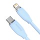 Кабель USB 2.0 AM-Lightning M, 2 м, 2.4A Jelly Liquid Silica Gel CAGD000103 Baseus Синій