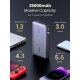 УМБ Ugreen 25000mAh 145W PB205 2xUSB C+USB A, PD3.0+QC3.0, наскрізне живлення 65Вт