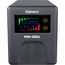 ДБЖ Gemix PSN-500U, 500VA/350W 12V/220V, 5/7/9A, 2*Schuko