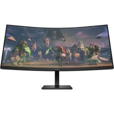 TFT 34" HP OMEN 34c, WQHD VA, вигнутий, 165Hz, 1ms, HDMI, DP, HAS, колонки, чорний, 2y.w