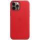 Оригінальний чохол Apple Leather Case with MagSafe для iPhone 12 Pro Max (PRODUCT RED) (MHKJ3)