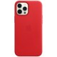 Оригінальний чохол Apple Leather Case with MagSafe для iPhone 12 Pro Max (PRODUCT RED) (MHKJ3)