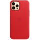 Оригінальний чохол Apple Leather Case with MagSafe для iPhone 12 Pro Max (PRODUCT RED) (MHKJ3)