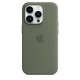 Оригінальний чохол Apple Silicone Case with MagSafe для iPhone 14 Pro (Olive) (MQUH3)