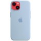 Оригінальний чохол Apple Silicone Case with MagSafe для iPhone 14 (Sky) (MQU93)