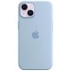 Оригінальний чохол Apple Silicone Case with MagSafe для iPhone 14 (Sky) (MQU93)