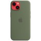 Оригінальний чохол Apple Silicone Case with MagSafe для iPhone 14 (Olive) (MQU83)