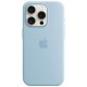 Оригінальний чохол Apple Silicone Case with MagSafe для iPhone 15 Pro Max (Light Blue) (MWNR3)