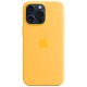 Оригінальний чохол Apple Silicone Case with MagSafe для iPhone 15 Pro (Sunshine) (MWNK3)