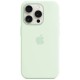 Оригінальний чохол Apple Silicone Case with MagSafe для iPhone 15 Pro Max (Soft Mint) (MWNQ3)