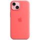 Оригінальний чохол Apple Silicone Case with MagSafe для iPhone 15 Plus (Guava) (MT163)