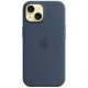 Оригінальний чохол Apple Silicone Case with MagSafe для iPhone 15 (Storm Blue) (MT0N3)