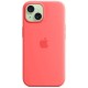 Оригінальний чохол Apple Silicone Case with MagSafe для iPhone 15 Plus (Guava) (MT163)