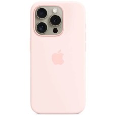 Оригінальний чохол Apple Silicone Case with MagSafe для iPhone 15 Pro (Light Pink) (MT1F3)