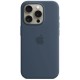 Оригінальний чохол Apple Silicone Case with MagSafe для iPhone 15 Pro (Storm Blue) (MT1D3)