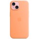 Оригінальний чохол Apple Silicone Case with MagSafe для iPhone 15 Plus (Orange Sorbet) (MT173)