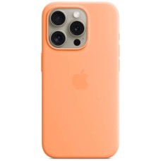 Оригінальний чохол Apple Silicone Case with MagSafe для iPhone 15 Pro Max (Orange Sorbet) (MT1W3)