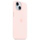 Оригінальний чохол Apple Silicone Case with MagSafe для iPhone 15 Plus (Light Pink) (MT143)