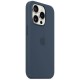 Оригінальний чохол Apple Silicone Case with MagSafe для iPhone 15 Pro (Storm Blue) (MT1D3)