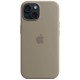 Оригінальний чохол Apple Silicone Case with MagSafe для iPhone 15 Plus (Clay) (MT133)