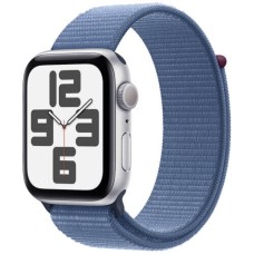 Apple Watch SE 2 40mm Silver Aluminum Case with Winter Blue Sport Loop (MRE33) 2023