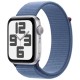 Apple Watch SE 2 44mm Silver Aluminum Case with Winter Blue Sport Loop (MREF3) 2023